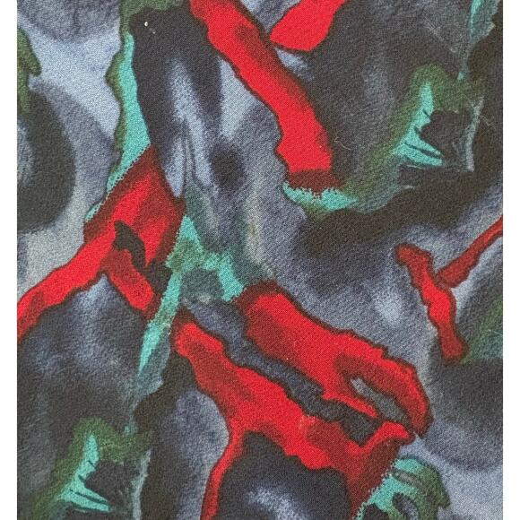 Jerry Garcia Red Blue Green Neck Tie - Picture 2 of 5